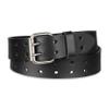 Dickies Men's Leather Double Prong Belt, Black, 34 (Waist: 32) view 2