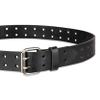 Dickies Men's Leather Double Prong Belt, Black, 34 (Waist: 32) view 3