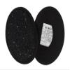 EAR MITTS Bandless Ear Muffs For Women, Black Sparkle Ear Warmers, Regular view 1