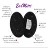 EAR MITTS Bandless Ear Muffs For Women, Black Sparkle Ear Warmers, Regular view 2