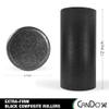 CanDo Black Composite High-Density Foam Rollers for Muscle Restoration Massage Therapy Sport Recovery and Physical Therapy 6" x 12" Round view 2
