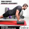 CanDo Black Composite High-Density Foam Rollers for Muscle Restoration Massage Therapy Sport Recovery and Physical Therapy 6" x 12" Round view 3