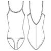Mirella Girl's Classic V-Back Camisole Dance Leotard,Light Blue,12 view 3