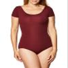 Capezio Women's Team Basic Short Sleeve Leotard,Maroon,Medium view 1