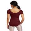 Capezio Women's Team Basic Short Sleeve Leotard,Maroon,Medium view 2