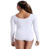 Capezio Women's Long Sleeve Leotard,White,Medium view 3