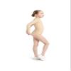 Capezio girls Team Basic Long Sleeve Leotard Jumpsuit, Nude, Large US view 3