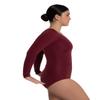 Capezio Women's Long Sleeve Leotard,Maroon,Large view 2