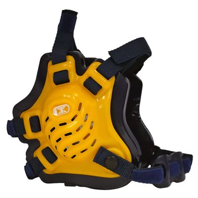 Cliff Keen F5 Tornado 4-Strap Stock Wrestling Head Gear - Light Gold/Navy/Navy