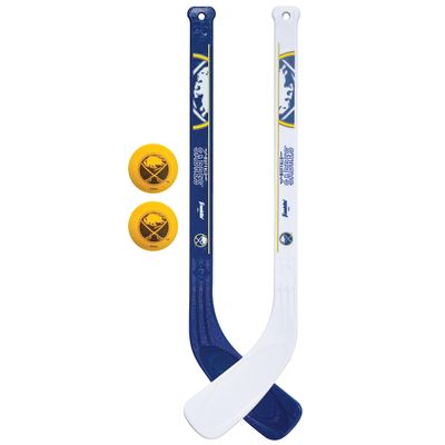 Franklin Sports NHL Buffalo Sabres Mini Hockey 2 Piece Player Stick Set