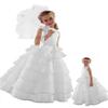 Sara Lene ST244 Flower Girl White Wedding Layers Dress (3T) view 1