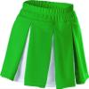 Alleson Girls Cheerleading Multi Pleat Skirt, Kelly/White, Medium view 1