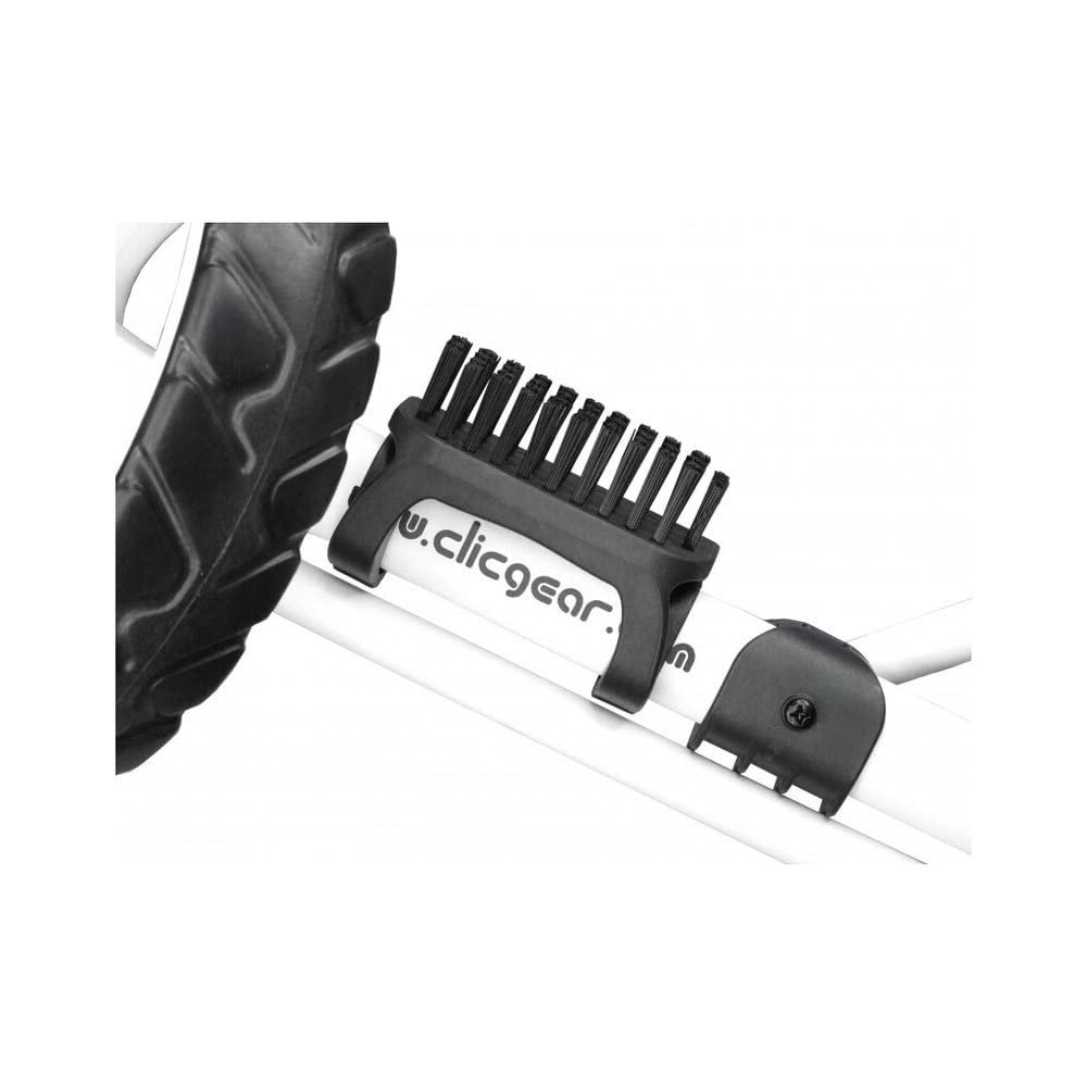 Clicgear Shoe Brush for Golf Push Carts Fits Models 1.0 to 4.0 Heavy Duty Nylon Bristles Easily Cleans Cleats and Clubs