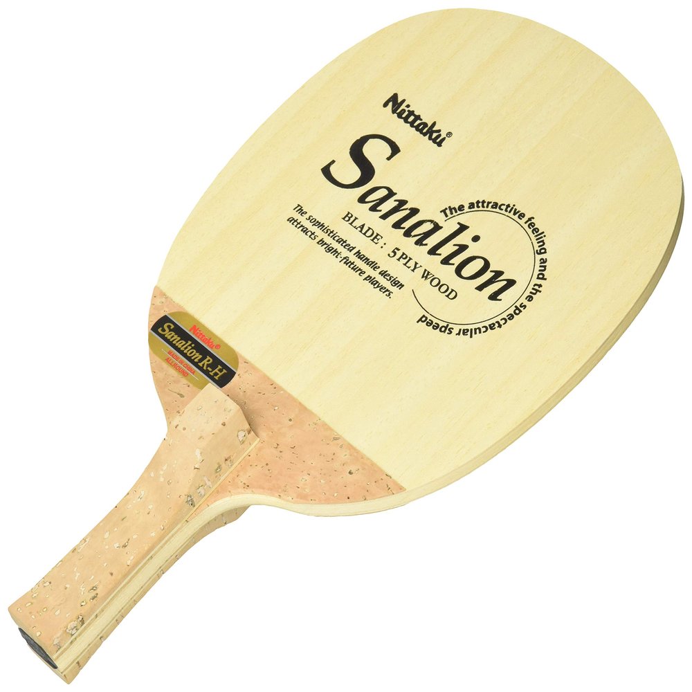 Nittaku NE-6654 Table Tennis Racket Sanarion R-H Pen Holder (Inverted) Square Round