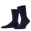 FALKE Men's Firenze Socks, Breathable, Elastic-Free, Fil D'cosse Cotton, Crew Length, Trendy Work or Casual Clothing, Blue (Dark Navy 6370), 6.5-7.5, 1 Pair view 1