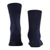 FALKE Men's Firenze Socks, Breathable, Elastic-Free, Fil D'cosse Cotton, Crew Length, Trendy Work or Casual Clothing, Blue (Dark Navy 6370), 6.5-7.5, 1 Pair view 2