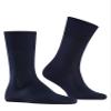 FALKE Men's Firenze Socks, Breathable, Elastic-Free, Fil D'cosse Cotton, Crew Length, Trendy Work or Casual Clothing, Blue (Dark Navy 6370), 6.5-7.5, 1 Pair view 4
