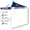 Logo Brands NCAA UConn Huskies Checkerboard Canopy Tailgate Tent - 9' x 9', Vented Roof, Adjustable Height, Wheeled Carrying Bag, Powder Coated Steel view 3