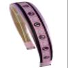 Funny Girl Designs Peace Sign Girls Headband (Light Pink & Black) view 1
