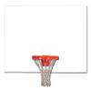 Gared 48" x 72" White Steel Rectangular Backboard view 1