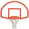 Gared 35" x 54" Rear Mounted Fan-Shape Backboard with Orange Target and Border view 1