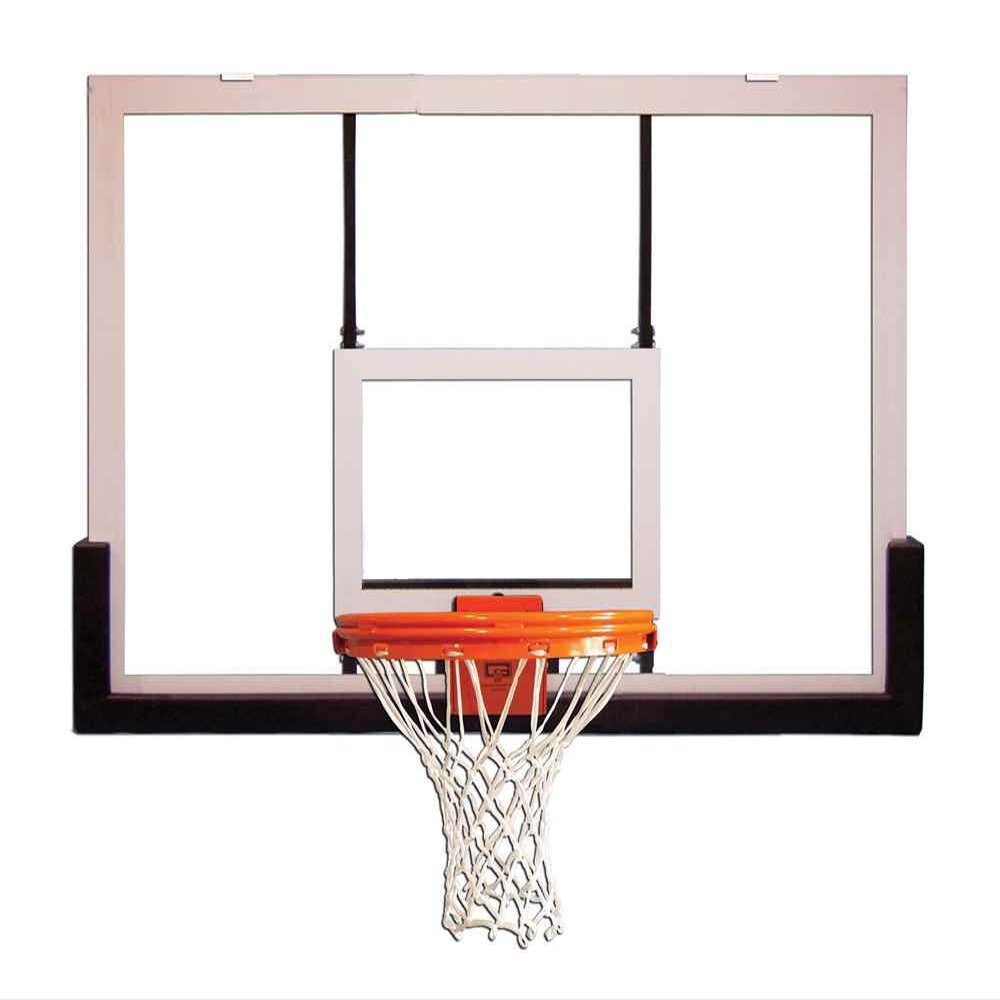 Gared Acrylic Rectangular Backboard in White and Brown
