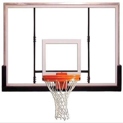 Gared 42" x 72" Glass Rectangular Backboard