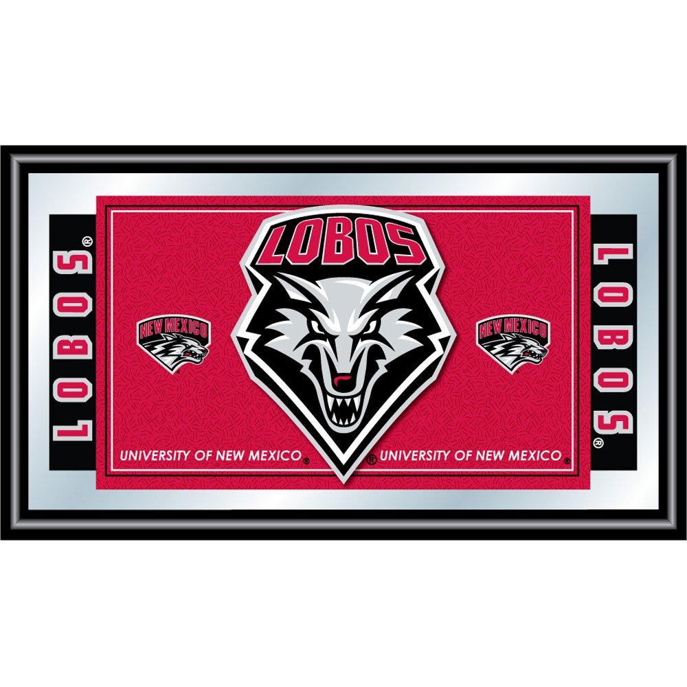 Trademark University of New Mexico Logo and Mascot Framed Mirror