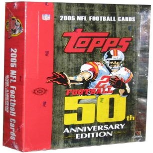 2005 Topps 50Th Anniversary Football Hobby Box - 36P10C