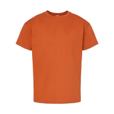 5480 - Small - Texas orange 5.5 oz Comfortsoft Cotton Youth T-shirt