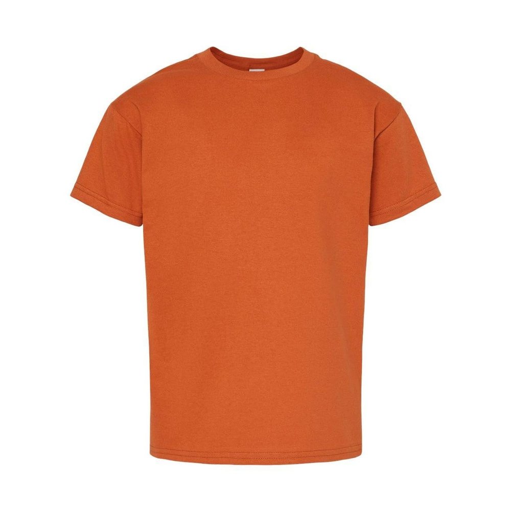 5480 - Small - Texas orange 5.5 oz Comfortsoft Cotton Youth T-shirt