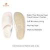 Acorn Women's Spa Thong Slippers with Cloud Contour Comfort - Arch Support and Plush Fluffy Terry Lining, Perfect for Beach, Camping, Poolside, or Bathroom Wear, Natural, Wide 8 - 9 view 4