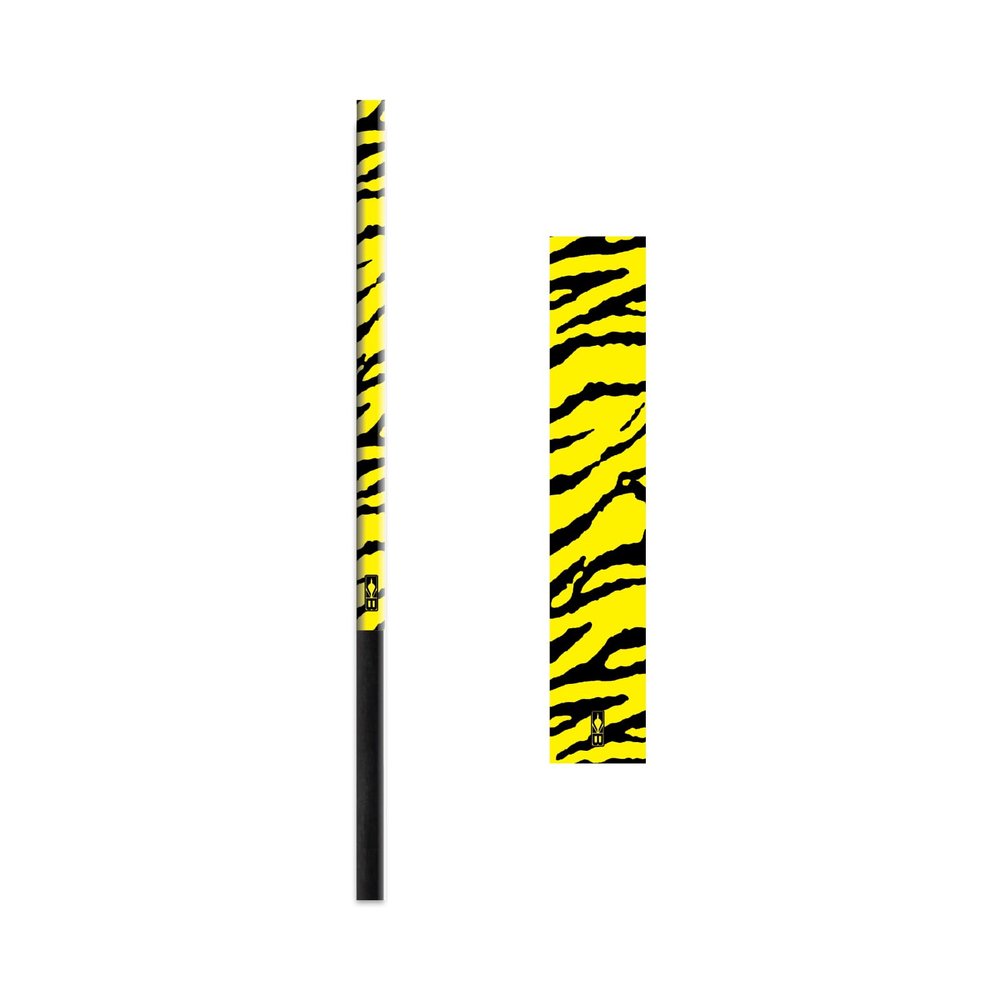 Bohning 7" Tiger Print Arrow Wraps, Standard, Yellow Tiger