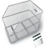 Basil Cento Bicycle Basket, Silver, One Size