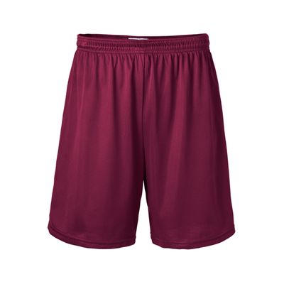 Soffe Men's Nylon Mini-Mesh Fitness Short Maroon X-Large