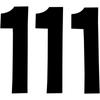 "N-Style 7"" Numbers - 1/Black" view 1