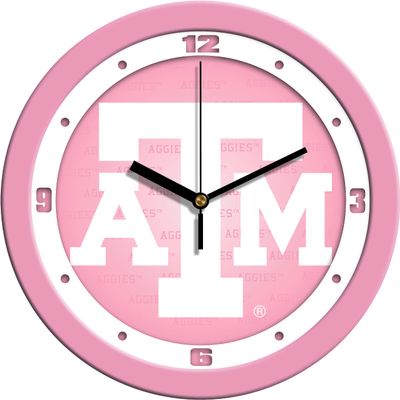 SunTime Texas A&M Aggies - Pink Wall Clock