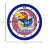 SunTime Kansas Jayhawk - Dimension Wall Clock view 3