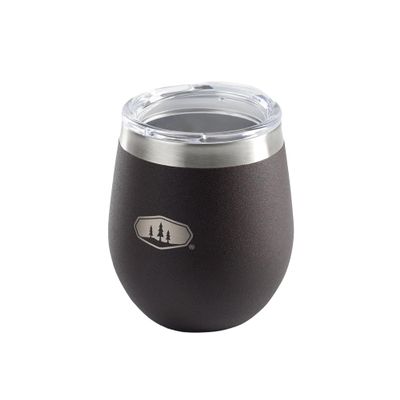 GSI Outdoors Glacier Stainless Lightweight Insulated Glass Cup for Camping, Office, BBQ - 8 oz - Espresso