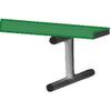 BSN BEPI21CG 21' Portable Bench Without Back, Dark Green view 1