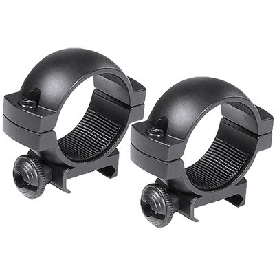 BARSKA 30mm Low Weaver Style Riflescope Ring, Black