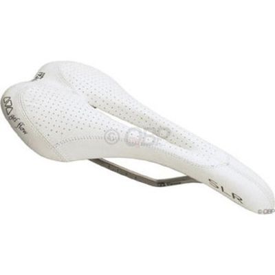 Selle Italia SLR Gel Flow Women's Bicycle Saddle (Vanox Rails, White)