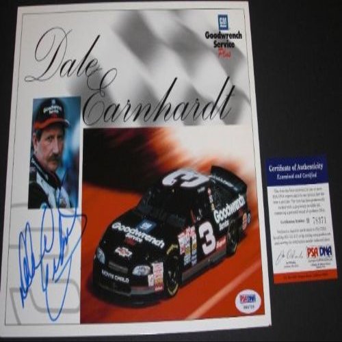 Dale Earnhardt Sr. Autographed Photo - 8x10 ~ Car Driver - Autographed NASCAR Photos
