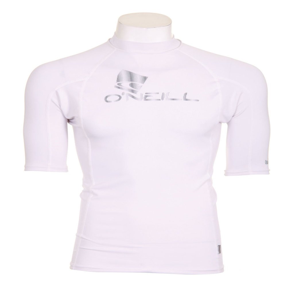 O'Neill Skins RG8 Short Sleeve Crew (White, XXLarge)