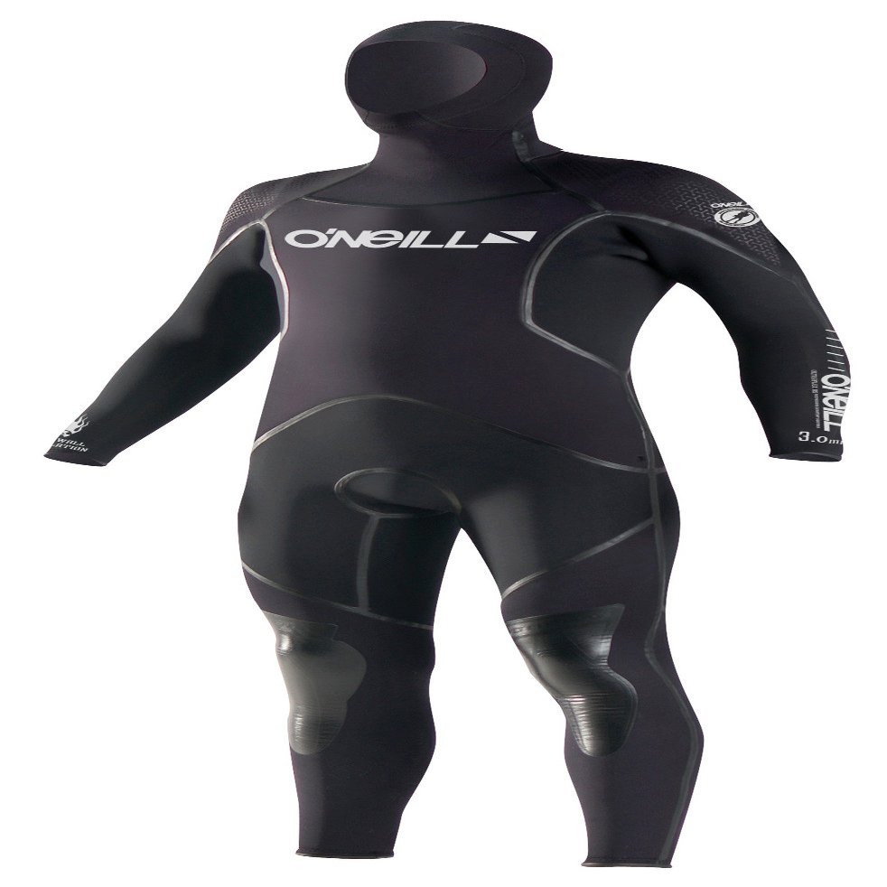 O'Neill 7mm J-Type FSW with Hood (Black/Graph, Large)
