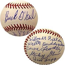 Negro League Autographed Baseball (6 Signatures) - Autographed Baseballs