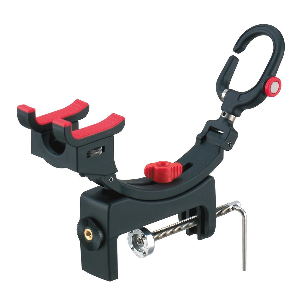Daiichi Seiko 02032 Uketaro Rod Holder, Rod Holder, Double Bearing, Black