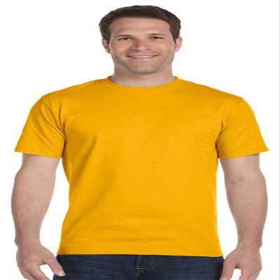 50/50 Ultra Blend Tee Shirt, Color: Gold, Size: XXXXX-Large