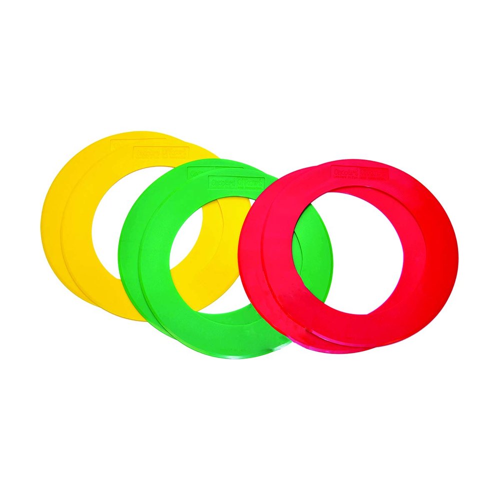 OnCourt OffCourt Tennis Quick Feet Dount Rings  Set of 6 / Lightweight and Long Lasting/Anti-Slip