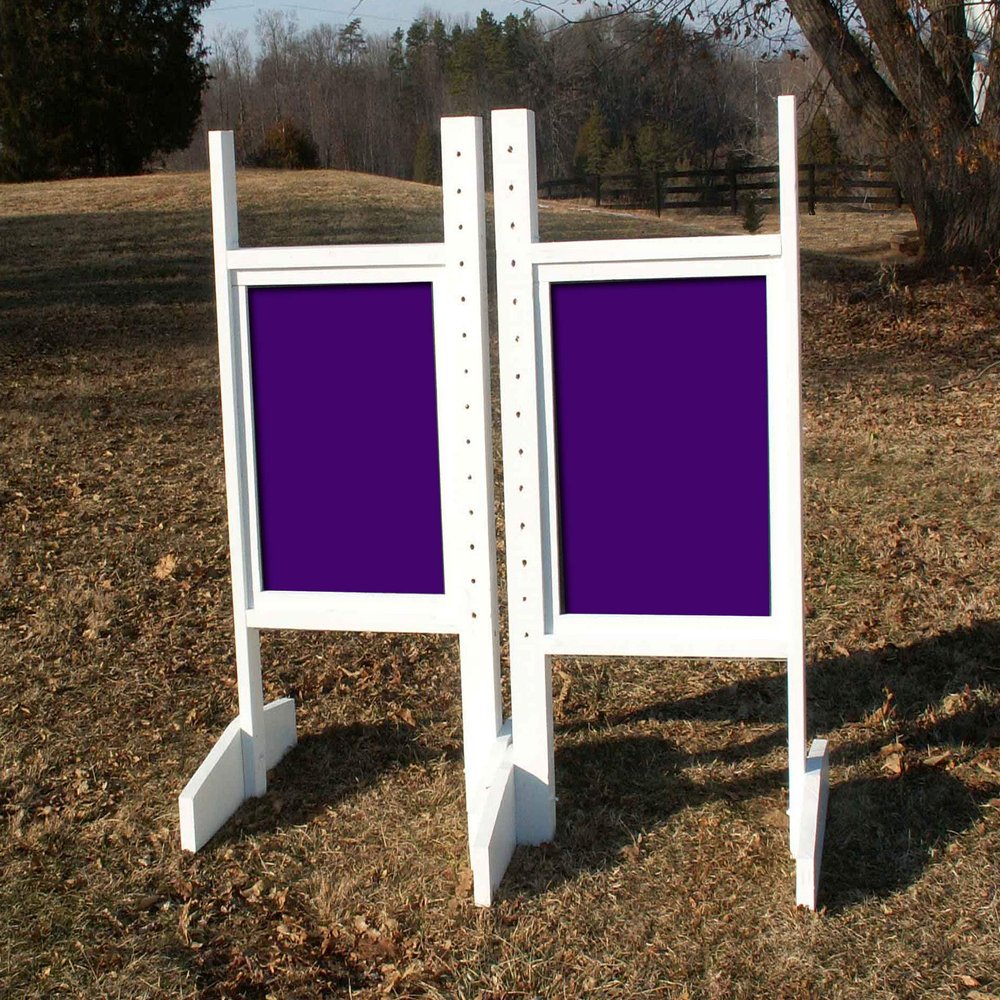Platinum Jumps Solid Panel Colored Wing Standards 5 Foot Purple #208